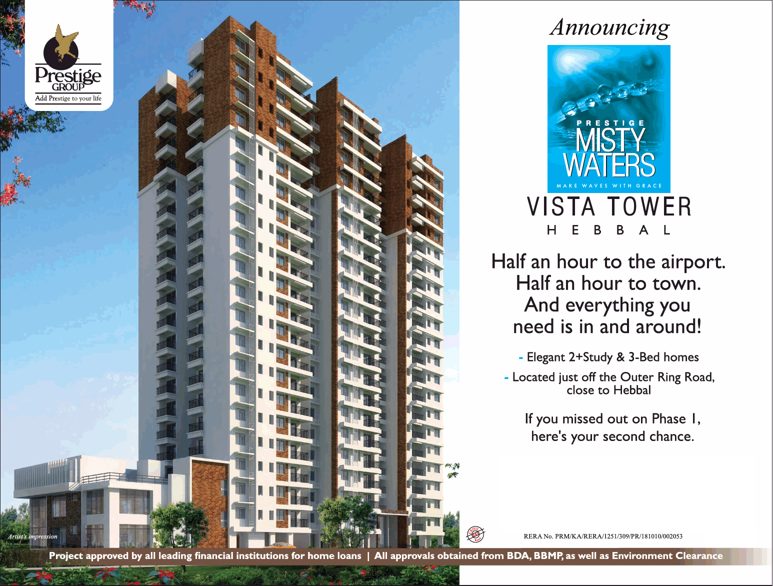 Launching elegant 2+study & 3-bed homes at Prestige Misty Waters in Bangalore Update